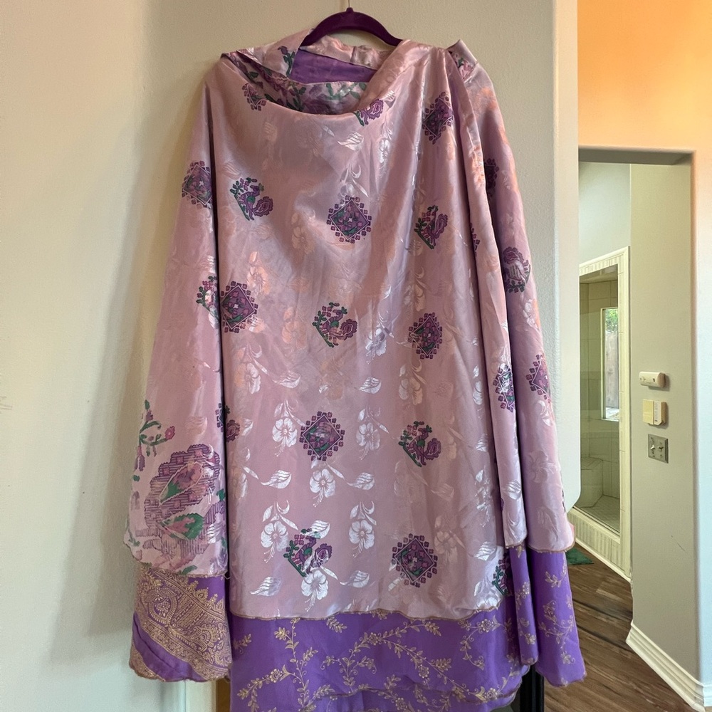 Flowy Feminine Floral Purple and lavender Skirt